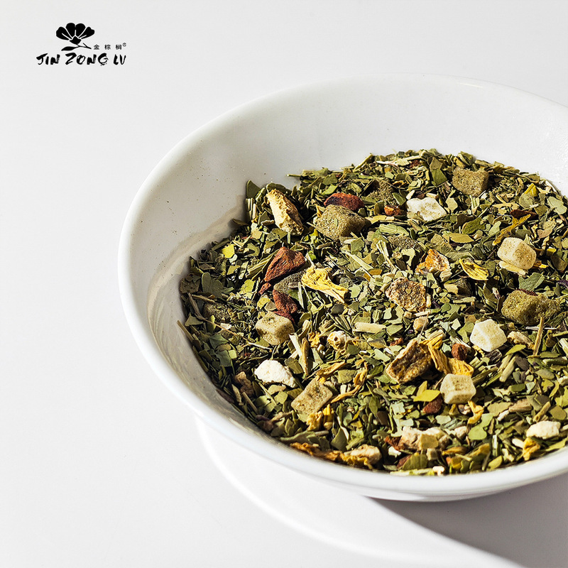 【Treasure of the Store】Golden Palm Brand Mate Tea with Tropical Fruit Flavor German Herbal Tea Ingredients Loose Tea