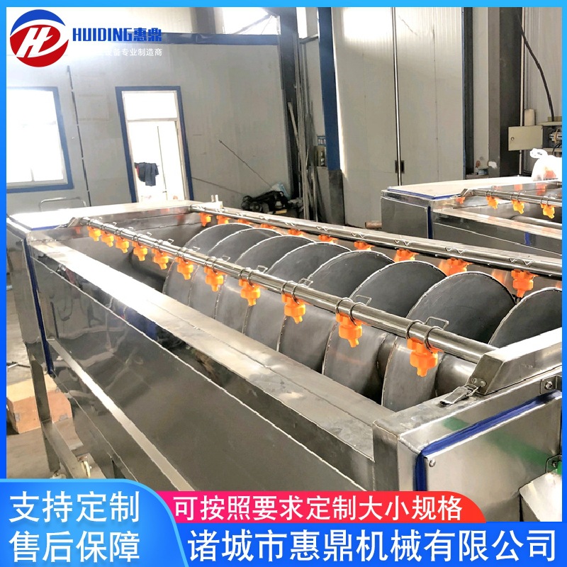 供应连续式螺旋毛辊清洗机设备 莲藕去皮机设备 大姜去皮清洗机