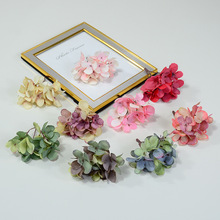 16叉油画绣球仿真花秋色绣球花朵花盒礼品装饰配花工艺品制作花材