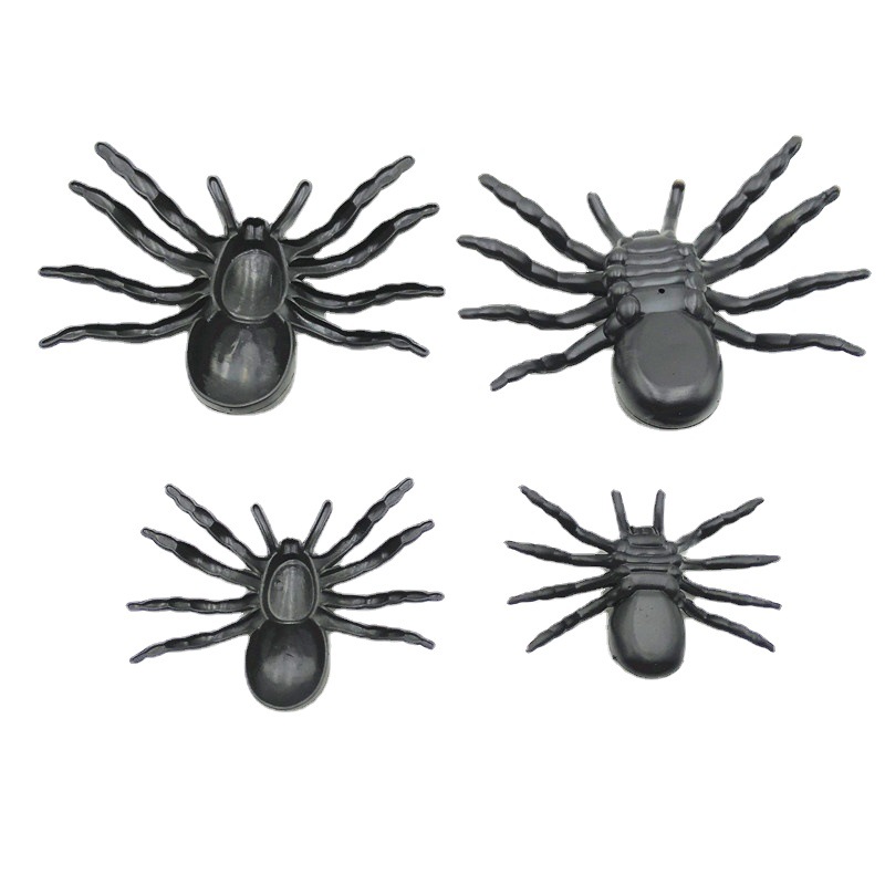 Plastic Spider Halloween Props Big Bar Haunted House Haunted Festival Decoration Tricky Spoof Cross-Border Supply Holiday Decoration 5