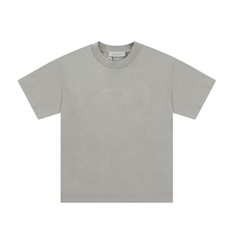 Fog fear of god複線essentials小標植毛アルファベット男女丸襟半袖tシャツ夏
