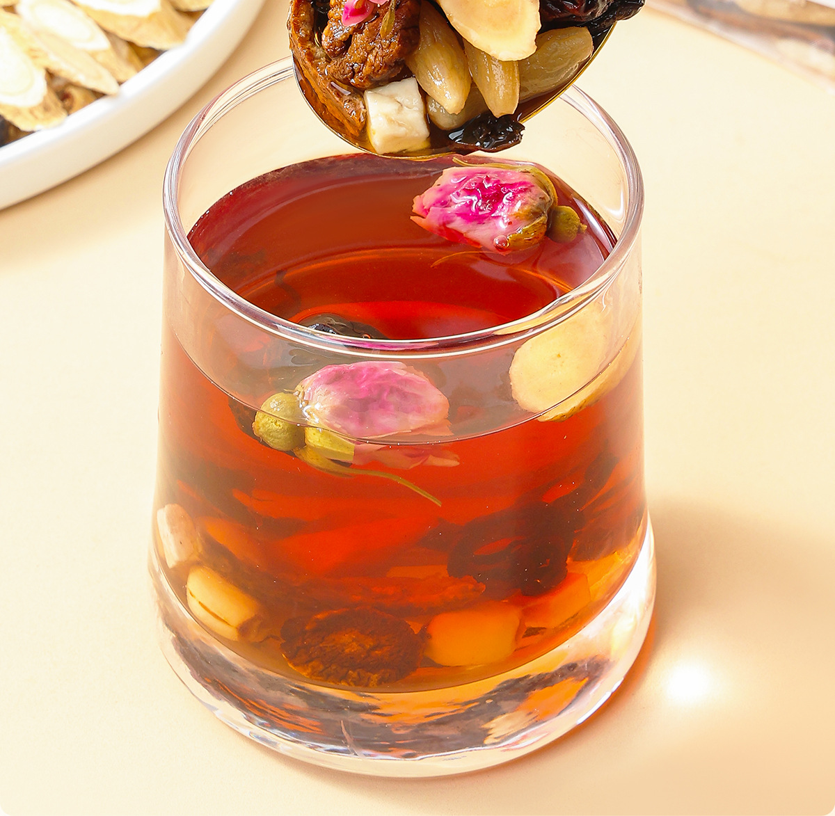 Wumei Chenpi Mulberry Rose Herbal Tea Blend 300g Nourishing Wellness Tea quality and texture