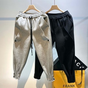 American-Style Men's Sweatpants Autumn New Dad Pants Harem Pants Loose Jogger Trendy Casual Fashion Pants
