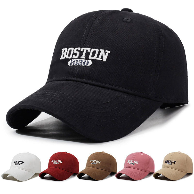 Gorra de béisbol para mujer estilo coreano con bordado_voghion.com