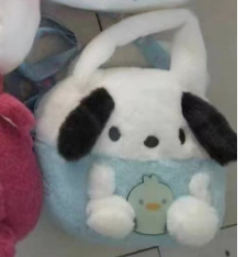 Juguete de peluche de ocho pulgadas, máquina de garras, bolso de muñeca, bolso de oso de bayas, bolso de muñeca transfronterizo de perro, bolso de comercio exterior