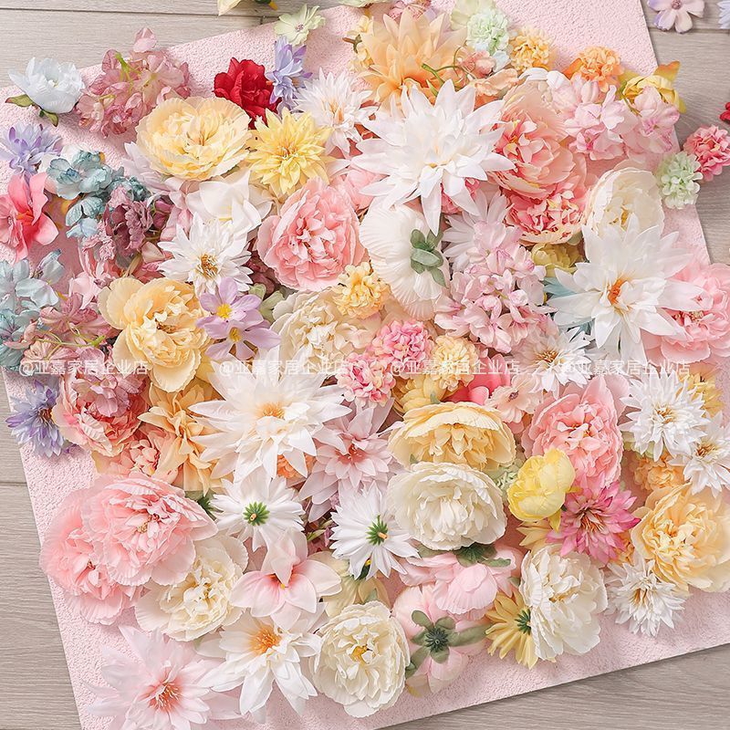 仿真花材料包手工diy簪花头饰材料花伞配件婚庆酒店布景装饰假花