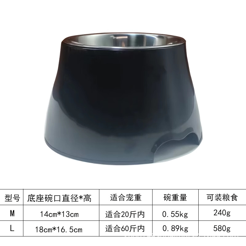 Taza de pies altos - Negro