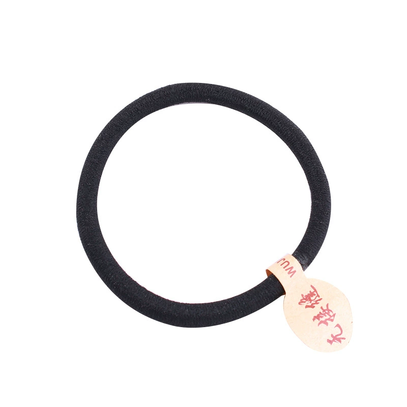 Elastic base black hair rope, hair accessory, Japanese and Korean, simple and elegant design