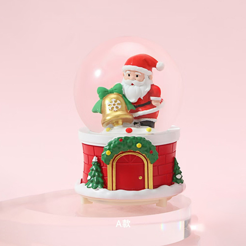 Nuevos regalos de Navidad luminosos bolas de cristal de nieve de agua decoraciones de Navidad al por mayor transfronterizas regalos para niños
