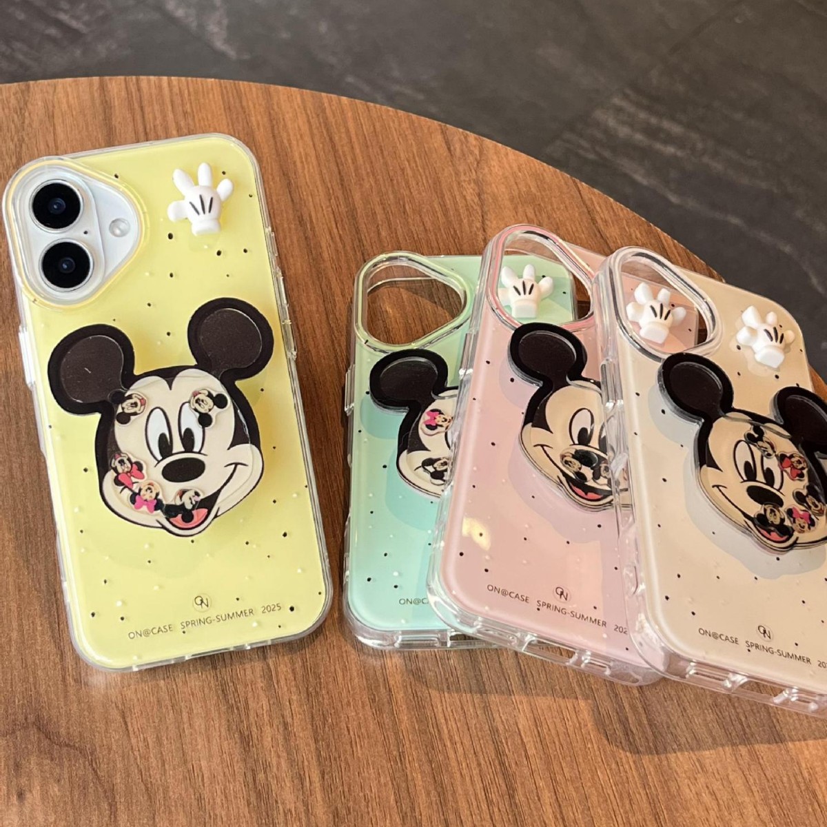 Nuevo soporte de dibujos animados de lunares ins mecedora para iphone15 Apple 13/14 funda para teléfono móvil 16ProMax