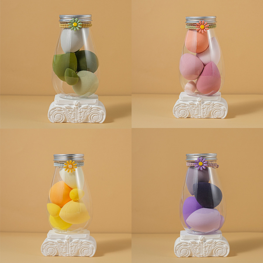 Botella de deriva de celebridades de Internet, dos fines secos y húmedos, sin polvo, huevos de maquillaje de belleza, huevos de maquillaje suave y agradable para la piel, suministro directo de fábrica al por mayor