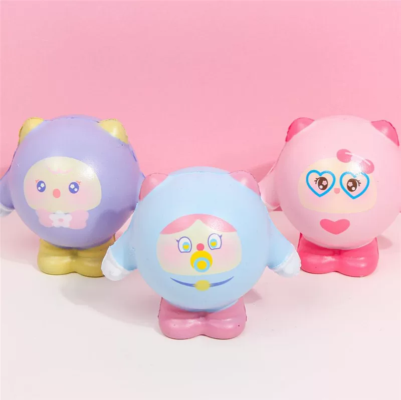 Новые креативные оптовые мячи Qingpin JP07-1459Q с медленным отскоком — для девочек