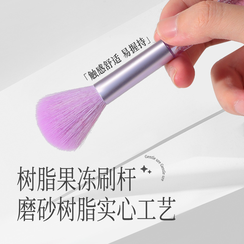 LMLTOP cepillo de maquillaje de cristal 6 pcs. cepillo de sombra de ojos alto brillo cepillo de maquillaje LLT38