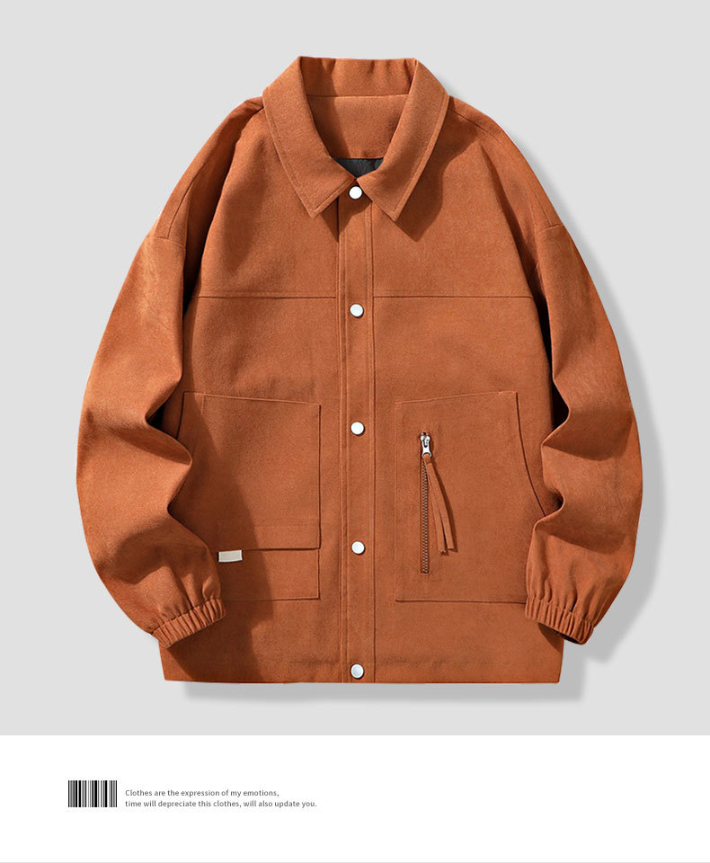 Nouvelle chemise à revers automne et hiver mince hommes adolescents, marques tendance, veste de couple pour hommes_voghion.com