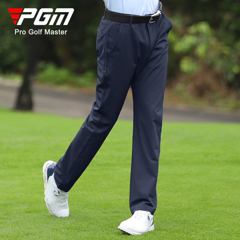 Quần golf nam PGM dài co giãn thoáng khí mùa hè — KUZ153-màu xanh hải quân, KUZ153-Đen, KUZ153-màu xám