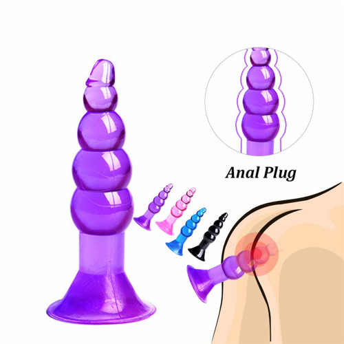 Anal plug six-piece set, fun anal plug, back court, silicone anal plug, gay products, adult products combination set, wholesale