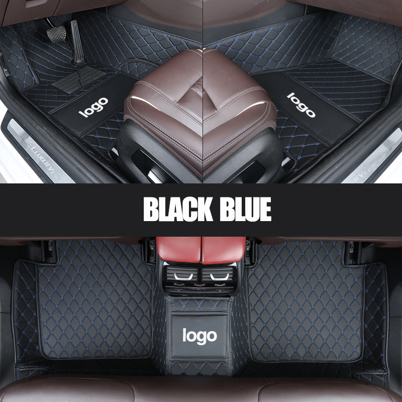 Cross-Border Leather Full-Coverage Car Floor Mats, Wear-Resistant and Easy to Care For, Car Floor Mats from the Source Factory, Dropshipping Available