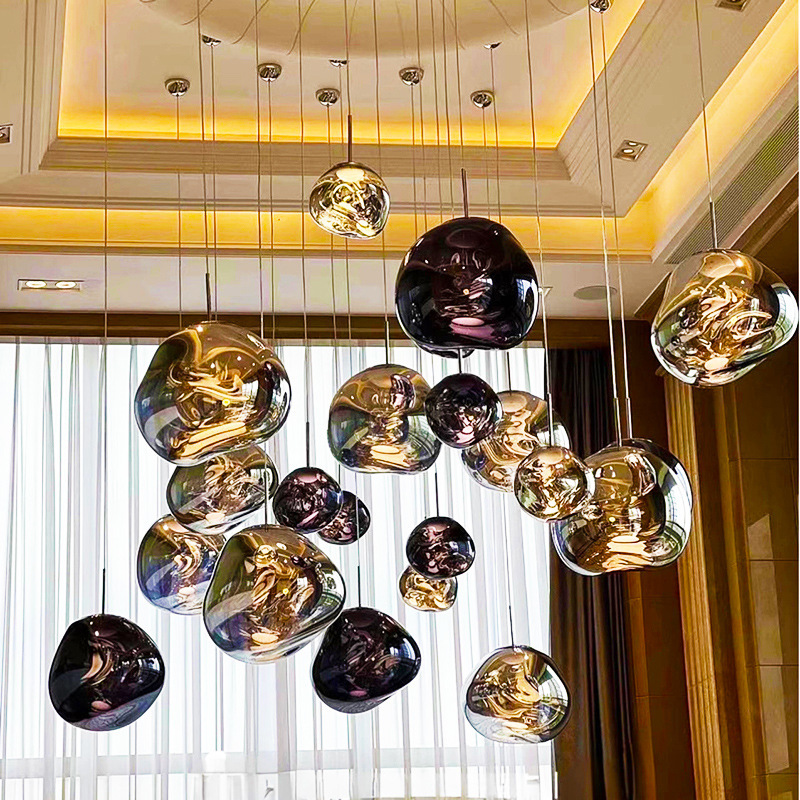 Lava Restaurant Chandelier Creative Personality Art Internet Celebrity Chandelier Nordic Designer Ambiance Island Bar Lighting Fixtures