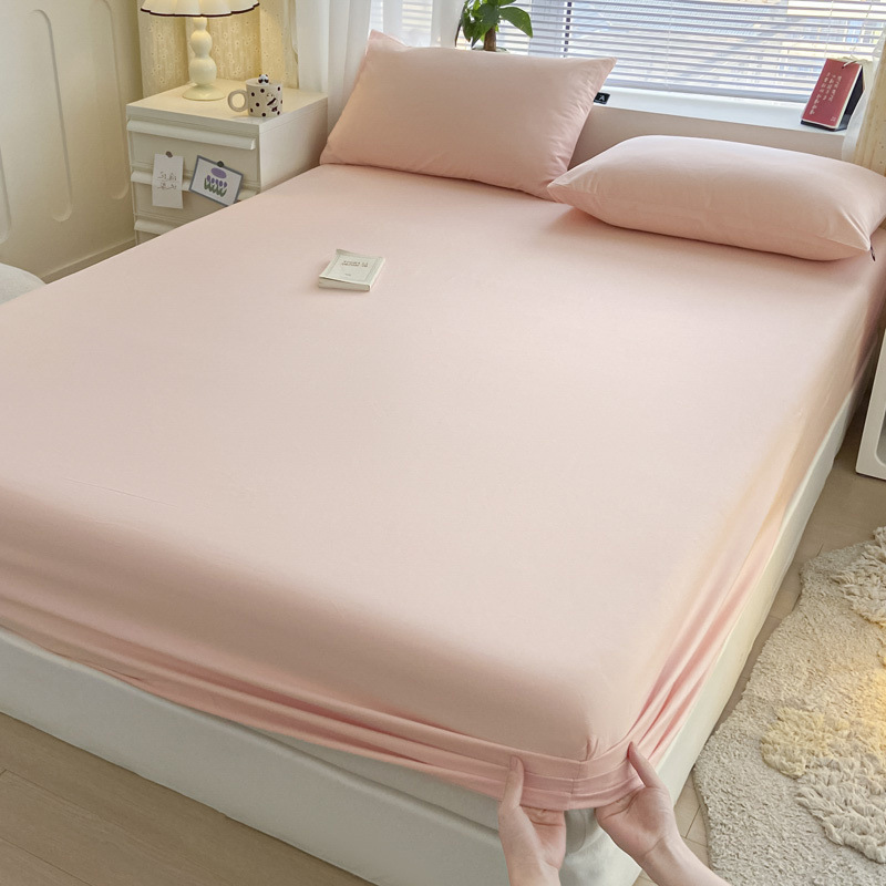 2025 nueva ropa de cama de una sola pieza de algodón 100 funda de cama de algodón con todo incluido cubierta protectora de colchón pieza individual de tres piezas 2