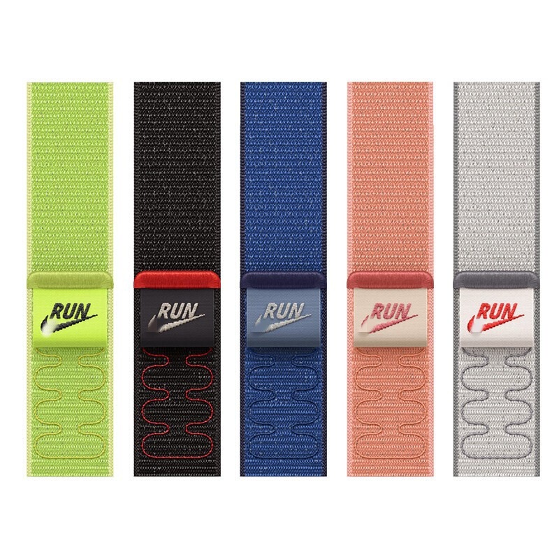 Factory Direct Sales Suitable for Iwatch11 Watch Strap Nike Nylon Loop Apple S10/S9 Woven Watch Accessories