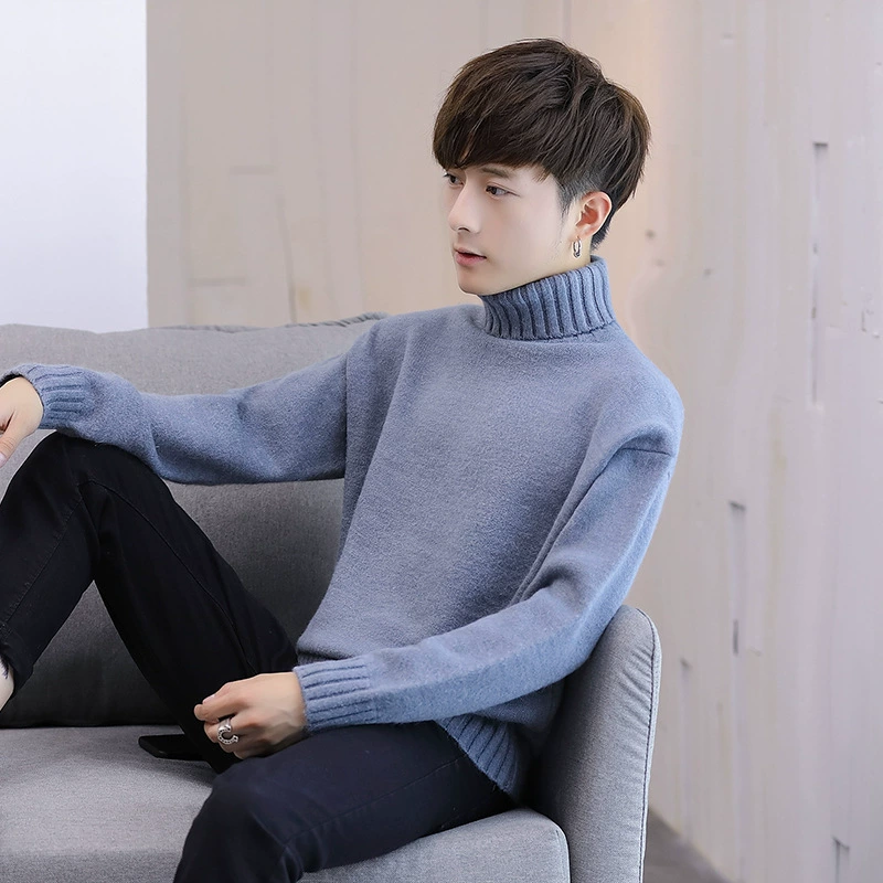 Demi-season sweater, thermal underwear, knitted long-sleeve, Korean style