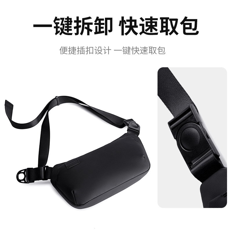 Bolso de la cintura de los nuevos hombres transfronterizos diario de cercanías ocio al aire libre hombro bolsa de mensajero impermeable de gran capacidad bolsa de pecho