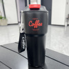 Coffee handheld glass stainless steel with glass, Cola, wholesale
