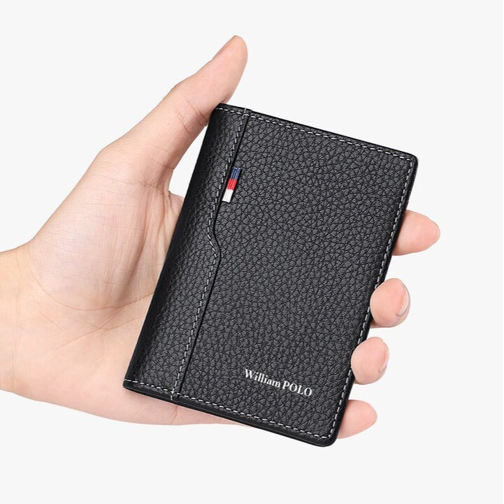 Emperor Paul Card Holder Men's Genuine First Layer Cowhide Thin Casual Card Holder Multifunctional Men's Card Holder Wholesale