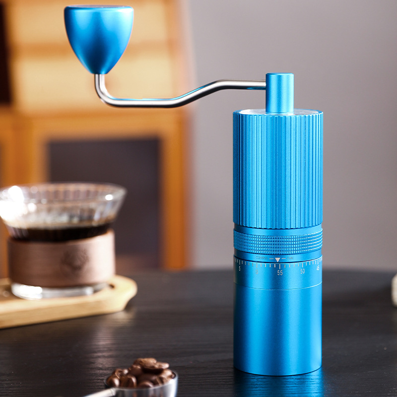 Premium Manual Coffee Grinder With Adjustable Burr - CNC Steel Grinding Core, Portable Hand Crank Mill For Espresso & Pour Over Coffee_voghion.com