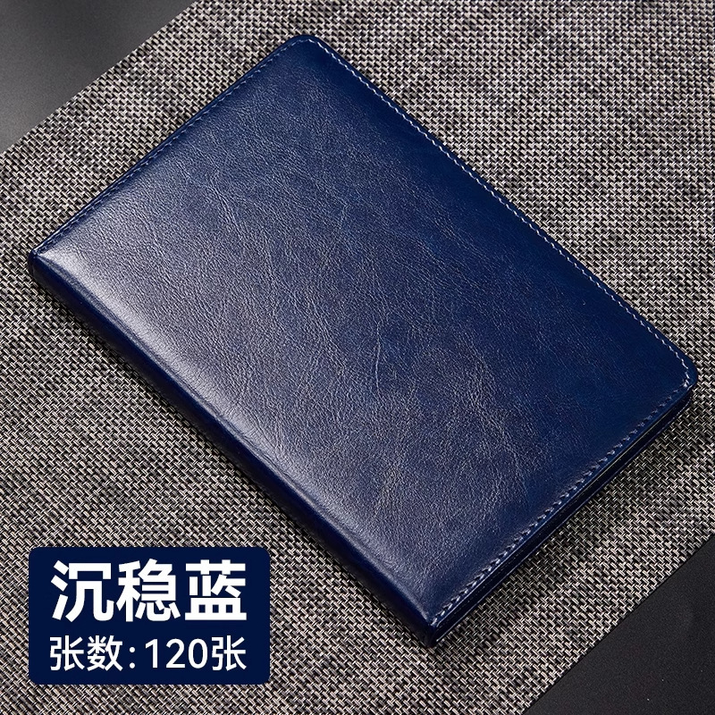 a5商务笔记本记事本加厚超厚工作会议记录本子仿皮日记本定制logo|undefined