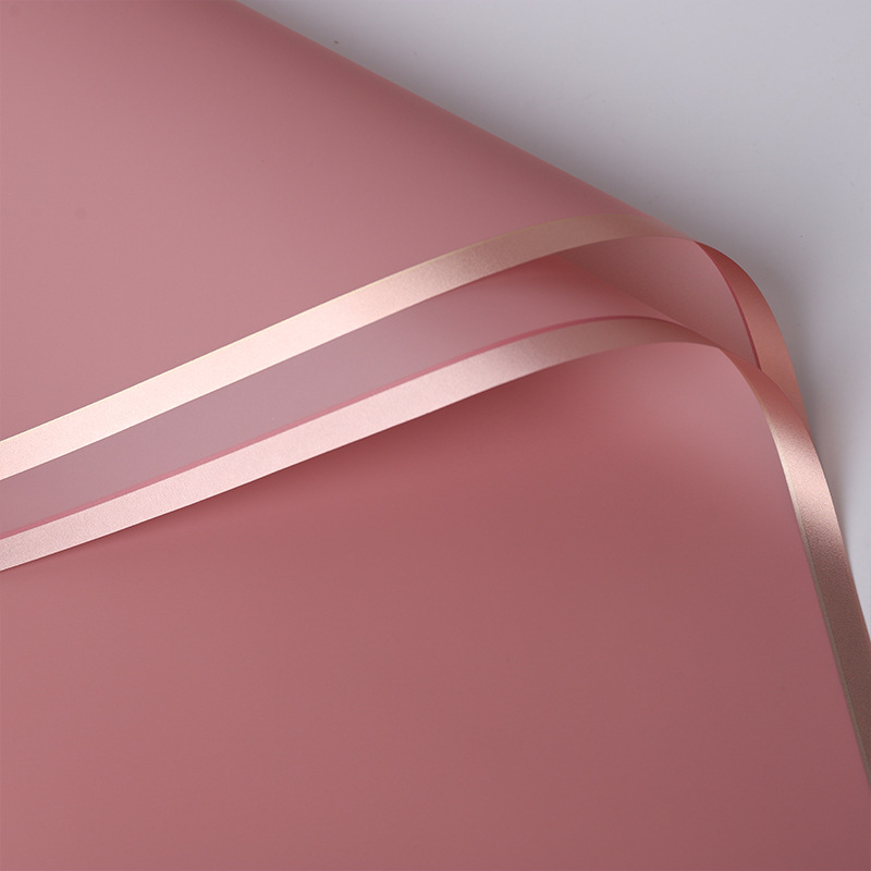 Papel de envolver regalo de alta calidad, papel mate de color sólido, papel liso coreano, ramo impermeable al por mayor, papel de envolver floral