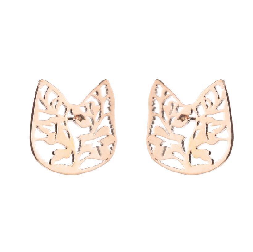 6g Weight PVD Coated Gold Plating Process 316 Stainless Steel Ear Needle Material PVD Coated 18K Gold Real Gold Plated Geometric 304 Stainless Steel Fashion Waterproof Non Tarnish Ear Studs