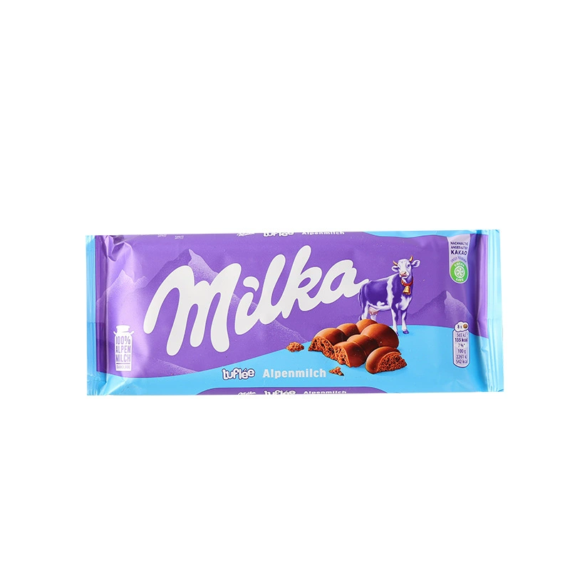 Импортированный шоколад (MILKA) большая плитка — ореховый молочный сэндвич, ассорти вкусов, ~100 г