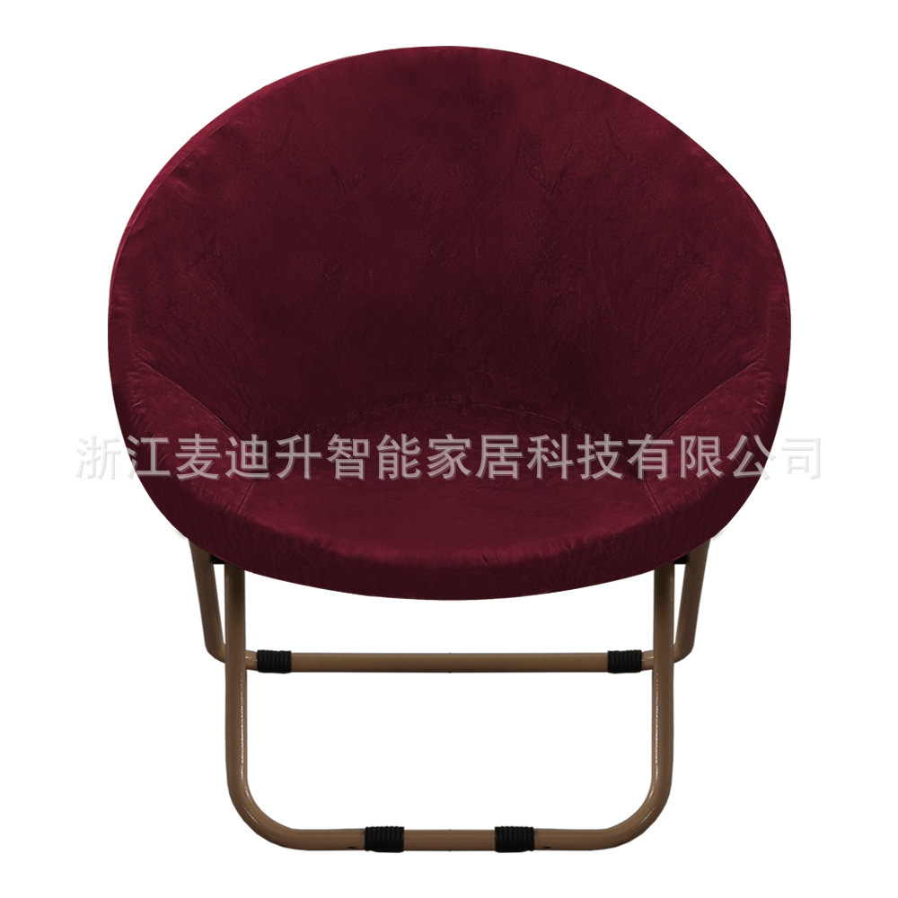 Cross-Border Amazon Hot Selling Silver Fox Velvet Moon Chair Simple Solid Color Elastic Four-Season Universal Chair Protective Cover