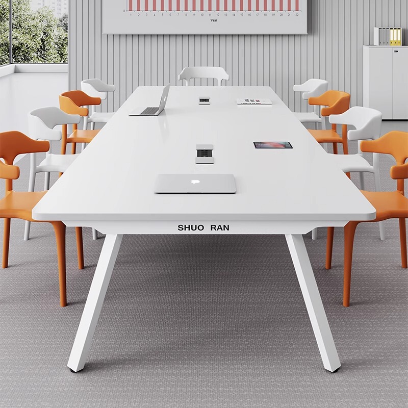 Conference Table Small Negotiation Training Table Long Desk Long Table Simple Modern Conference Room Table and Chair Combination