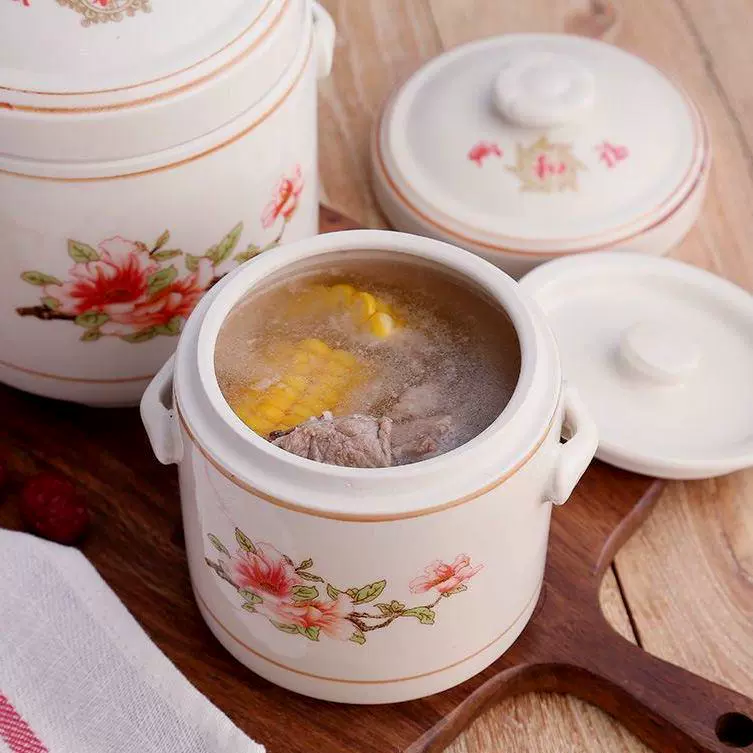 Керамический горшок с двойной крышкой для тушения, тушеное мясо с супом, суповая чашка, чашка, горшок, тушеное птичье гнездо, тушеные птичьи гнезда, горшочки и суп