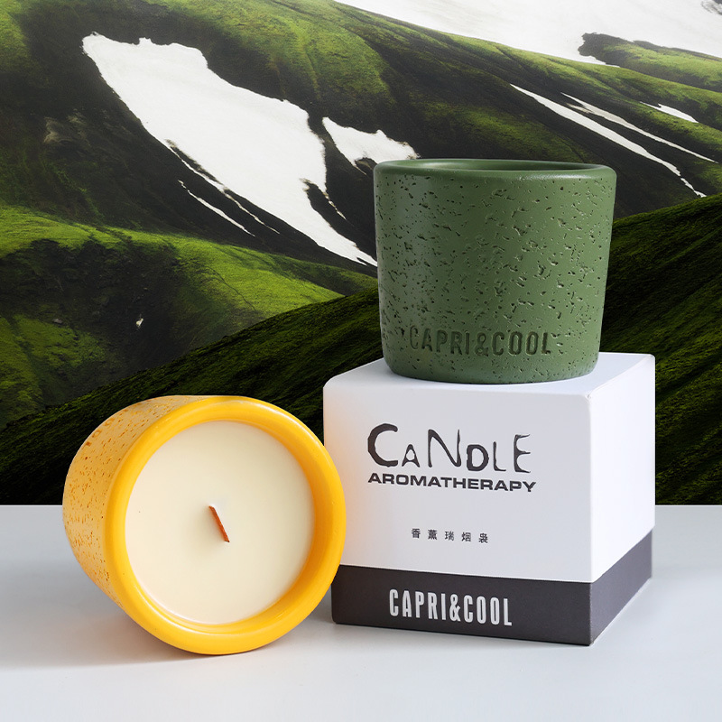 Iceland Moss Aromatherapy Candle Home Indoor Long-lasting Fresh Air Fragrance Ornament Essential Oil Niche Premium Gift Box