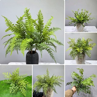 仿真防晒人造植物富贵叶迷迭香天门冬波斯假草羊齿叶微景观绿植造