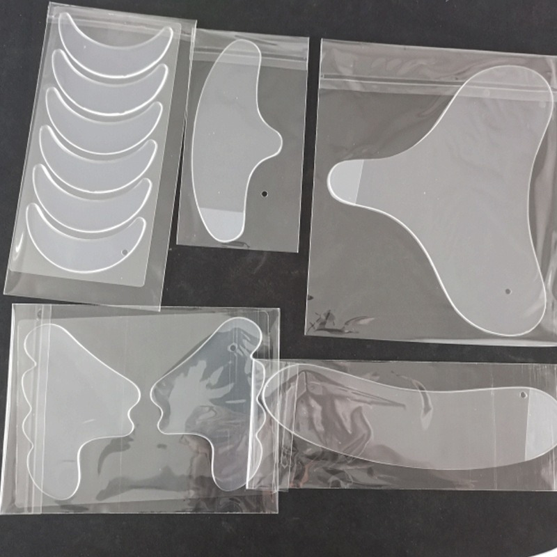 跨境专供面部提拉紧致脖子贴法令纹贴眼贴胸贴透明隐形硅胶防皱贴|undefined