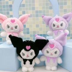 Black Demon Charmi Plush Keychain Three Little Birds Doll Toy Ornament Female High-Quality Small Gift Wholesale