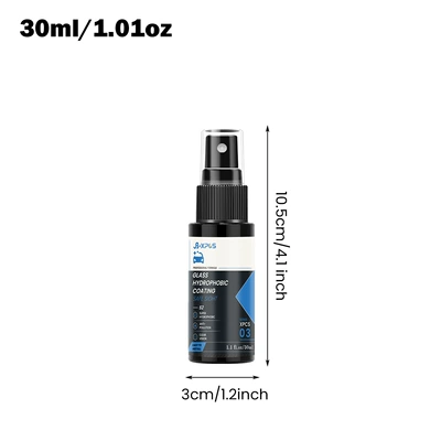 YT103 Car Glass Anti-Fog Agent is exclusively for cross-border supply, designed for rearview mirrors and car windows to prevent fogging and rain, and features a hydrophobic coating (Automotive glass defogging agent) - yt103-30ml