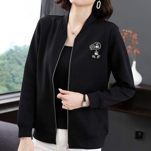 Ladies Baseball Jacket Spring and Autumn Style 2025 Mother Hench Coat Fashion Casual Top