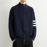 2026秋季青少年运动风腈纶针织衫宽松长袖圆领透气毛衣外套，男装针织衫/毛衣，星座614