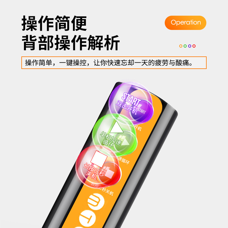 Mini pistola fascial máscara de cuello transfronteriza agarre portátil eléctrico músculo relajación masajeador casero carga mini pistola fascial