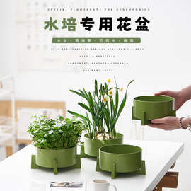 水仙花盆巴西木盆绿植铜钱草水培植物无孔碗莲盆睡莲盆一叶莲花盆