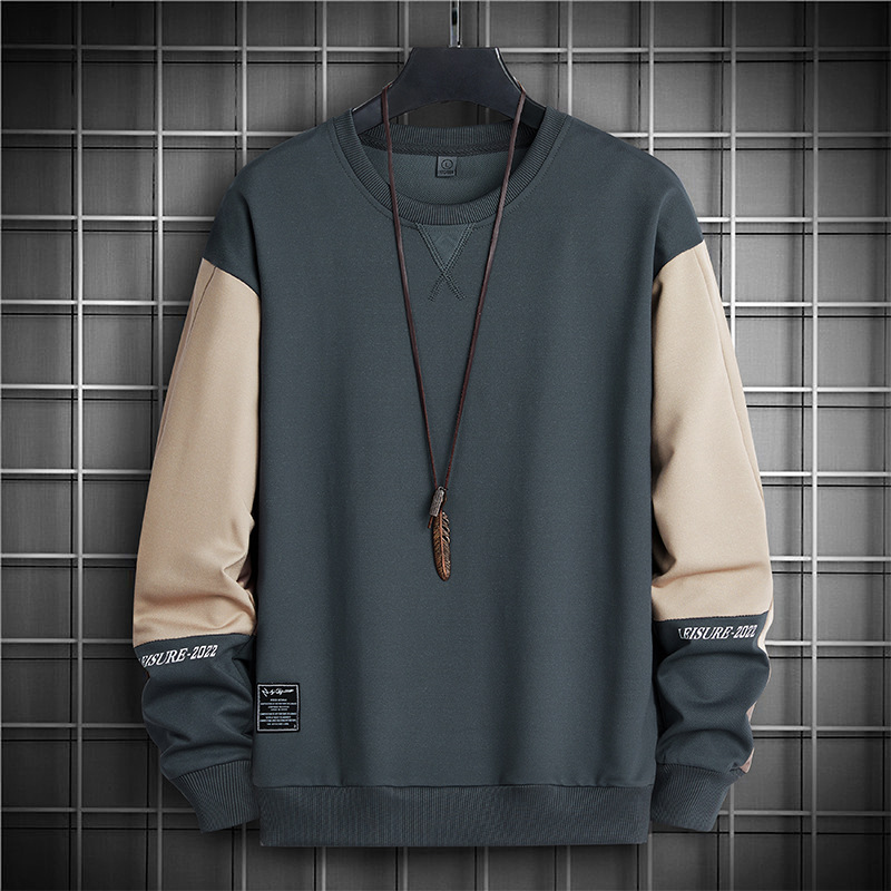 Autumn New Korean style ins trendy sweater men's thin coat youth long-sleeved T-shirt men's black one-piece delivery Autumn New Korean style ins trendy sweater men's thin coat youth long-sleeved T-shirt men's black one-piece delivery