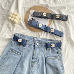 Student Lazy Belt Invisible Hole-Free Belt Women Summer Decorative Jeans Adjustable Invisible Stretch Belt
