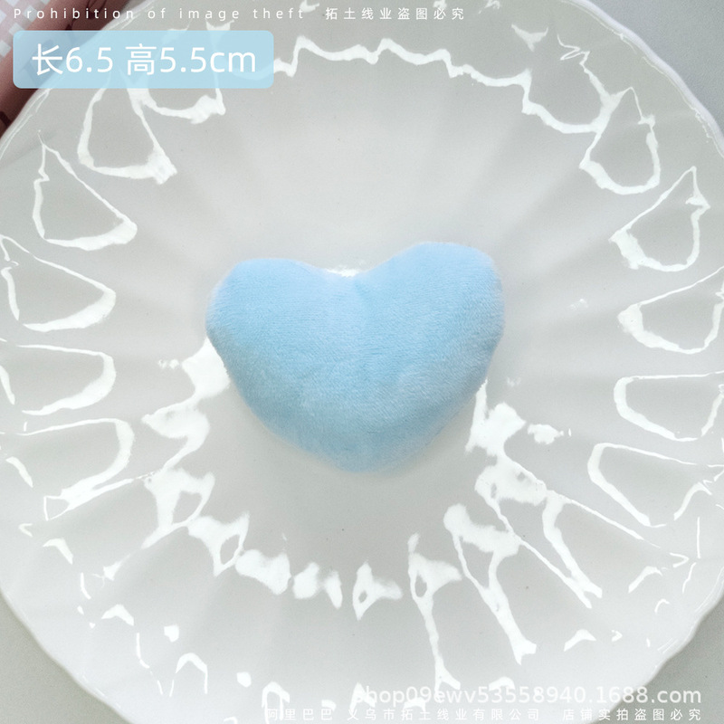 綿詰めのかわいいぬいぐるみハート型漫画飾りアクセサリー、側開き/下開き服飾材料（下開き）|undefined