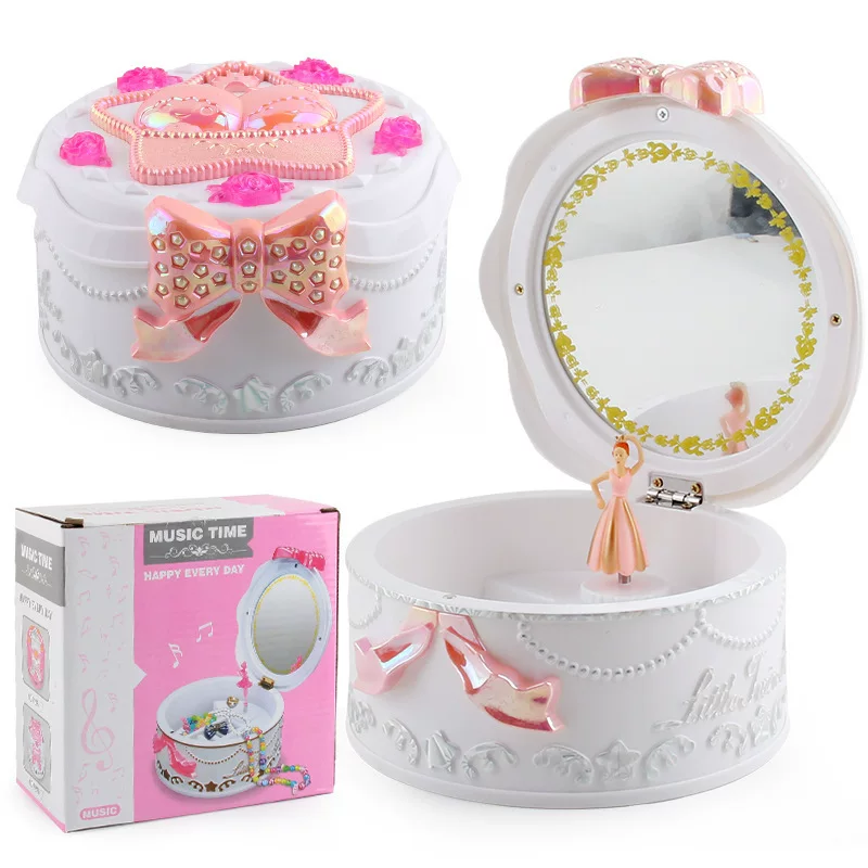 Игрушка, вращающаяся музыкальная шкатулка, ручная работа