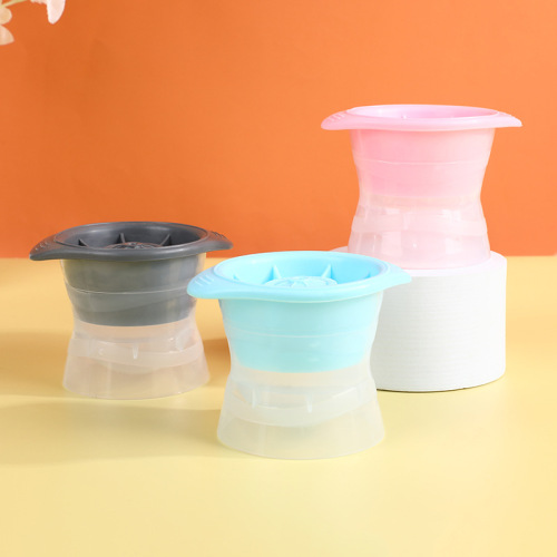 Large whiskey ice ball mold silicone ice tray easy to release homemade round ice cubes large ice ball maker